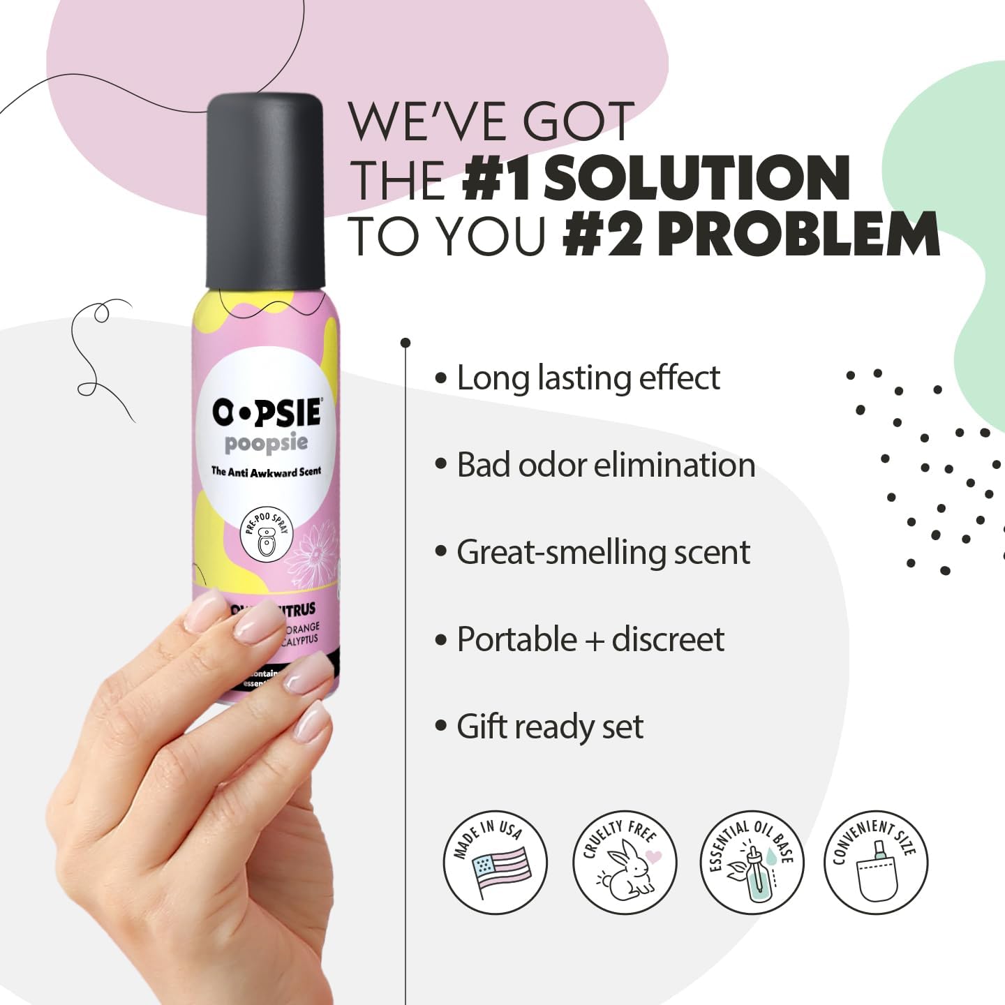  Oopsie Poopsie Flower Citrus Toilet Spray