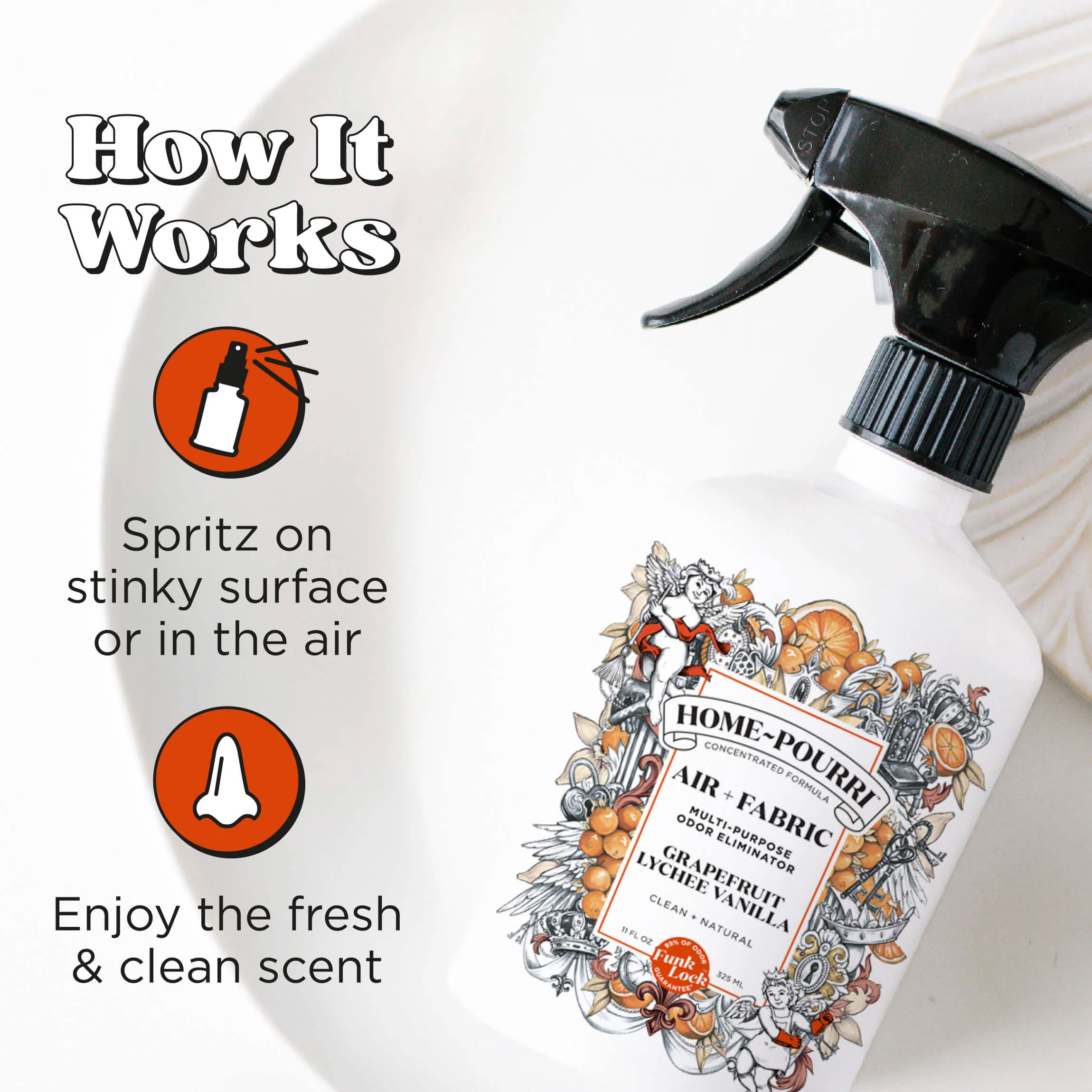 Home Pourri Grapefruit Lychee Vanilla Room Spray