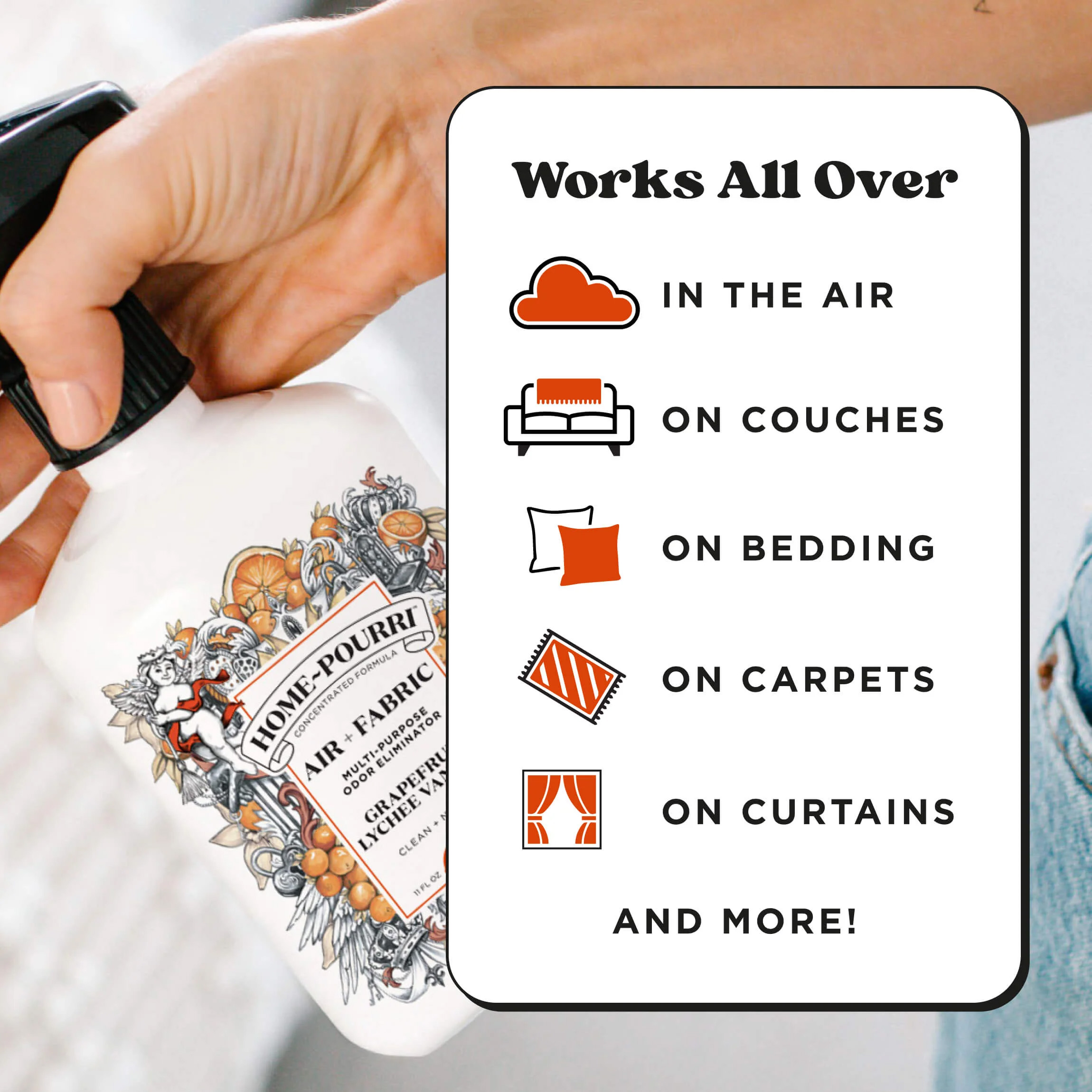 Home Pourri Grapefruit Lychee Vanilla Room Spray