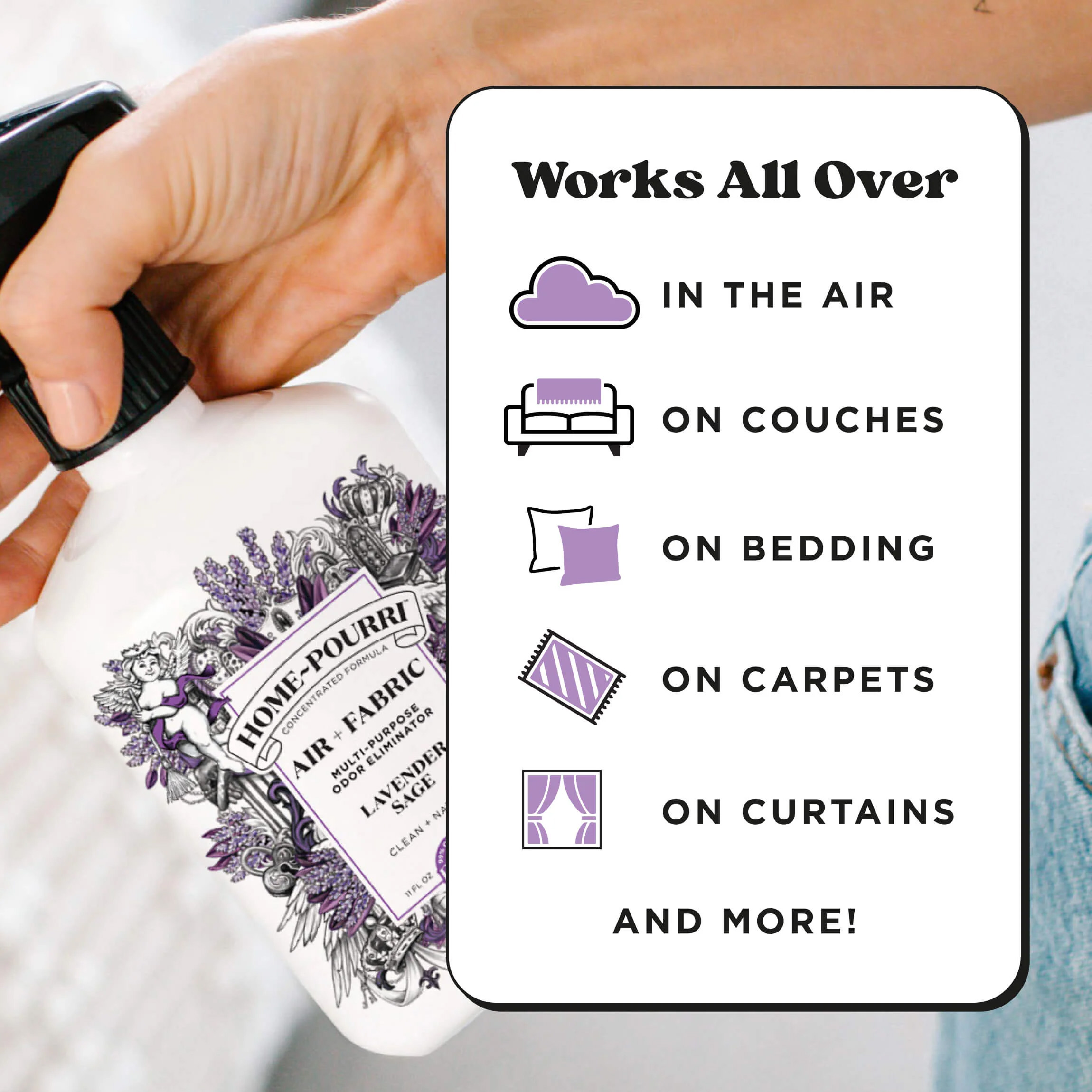 Home Pourri Lavender Sage Room Spray