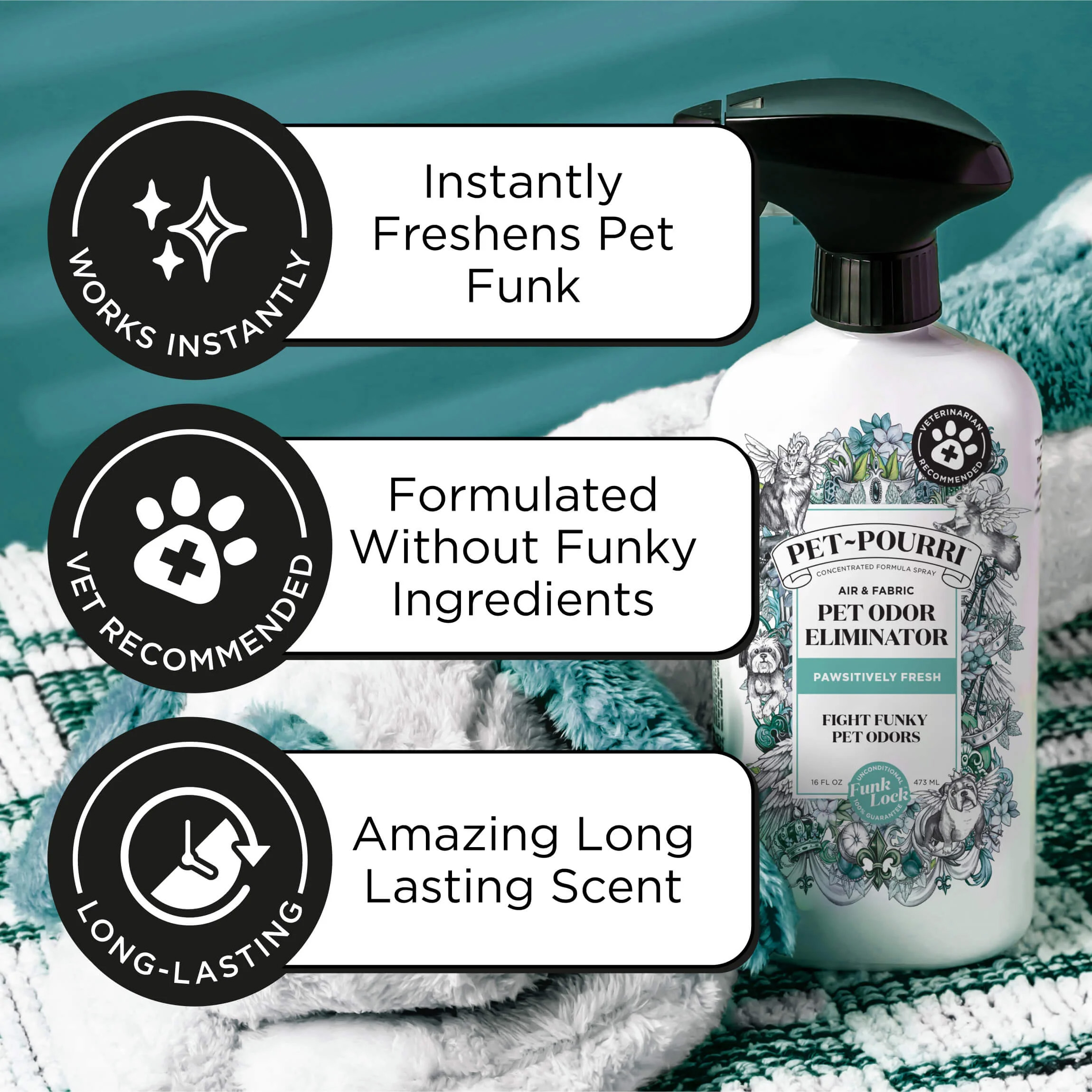 Pet Pourri Pawsitively Fresh Room Spray