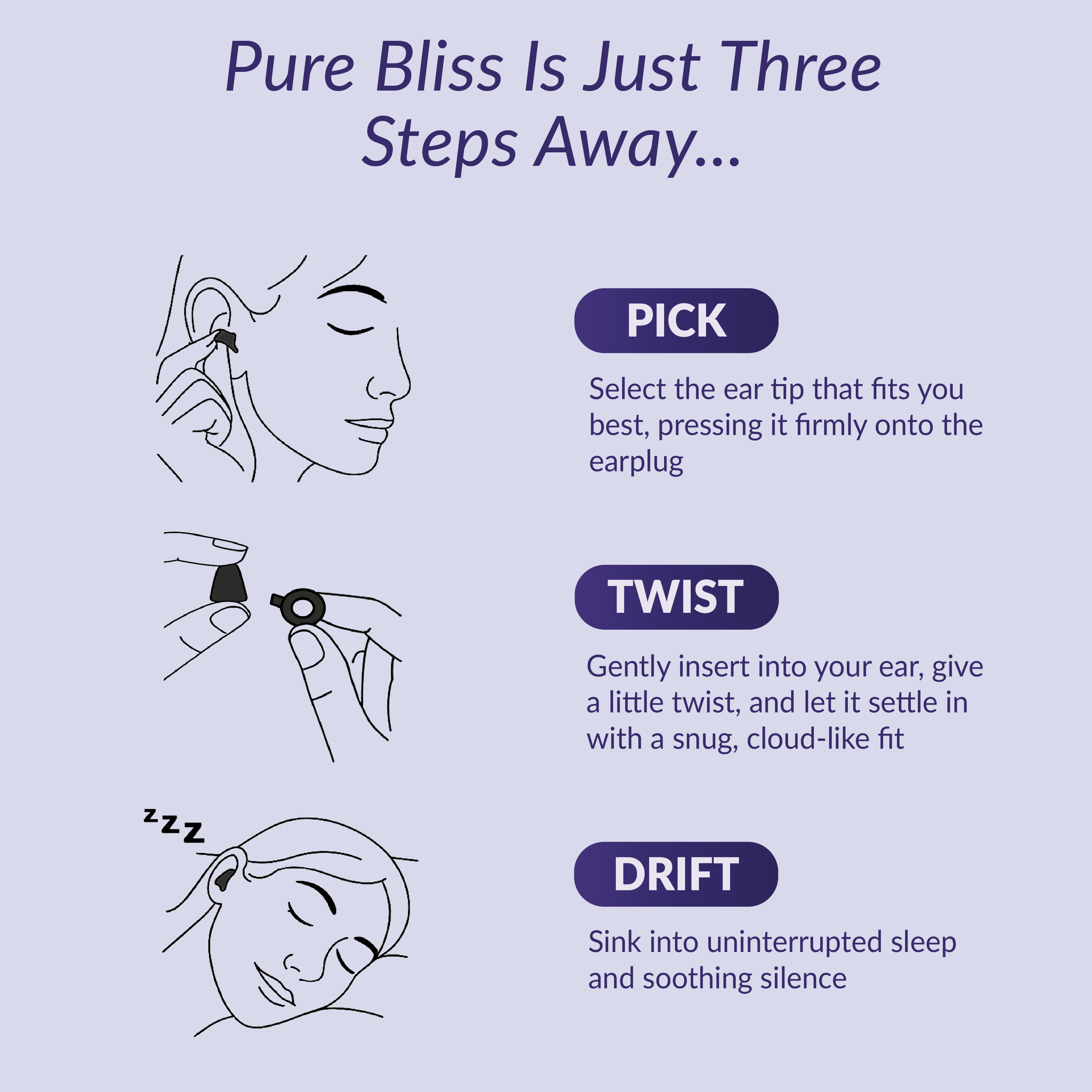 Sleeply Deeply Noise-Reducing Earplugs