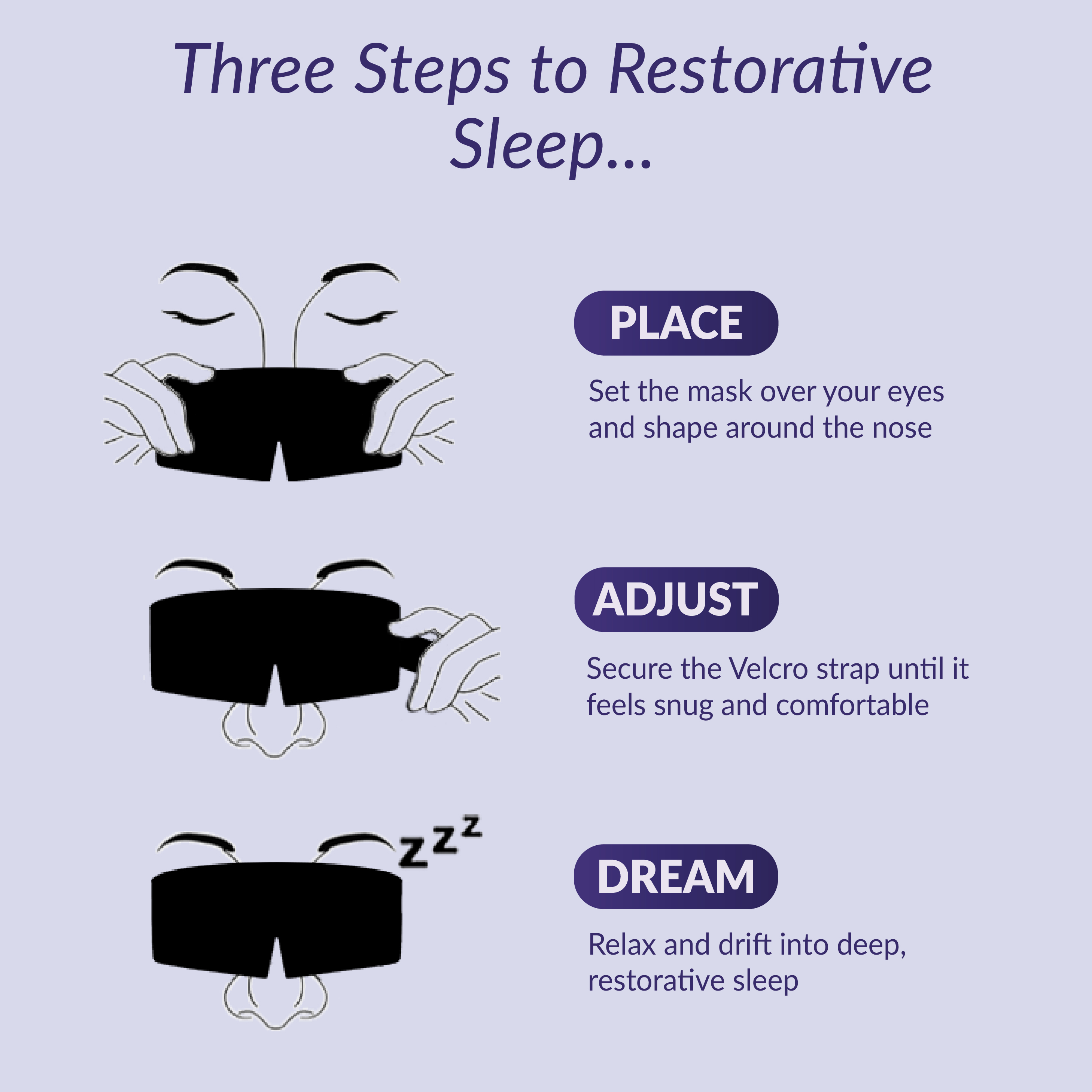 Sleeply Deeply Satin Blackout Sleep Mask