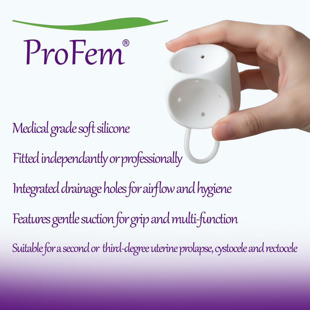  ProFem Cube Pessary With Drains For Prolapse