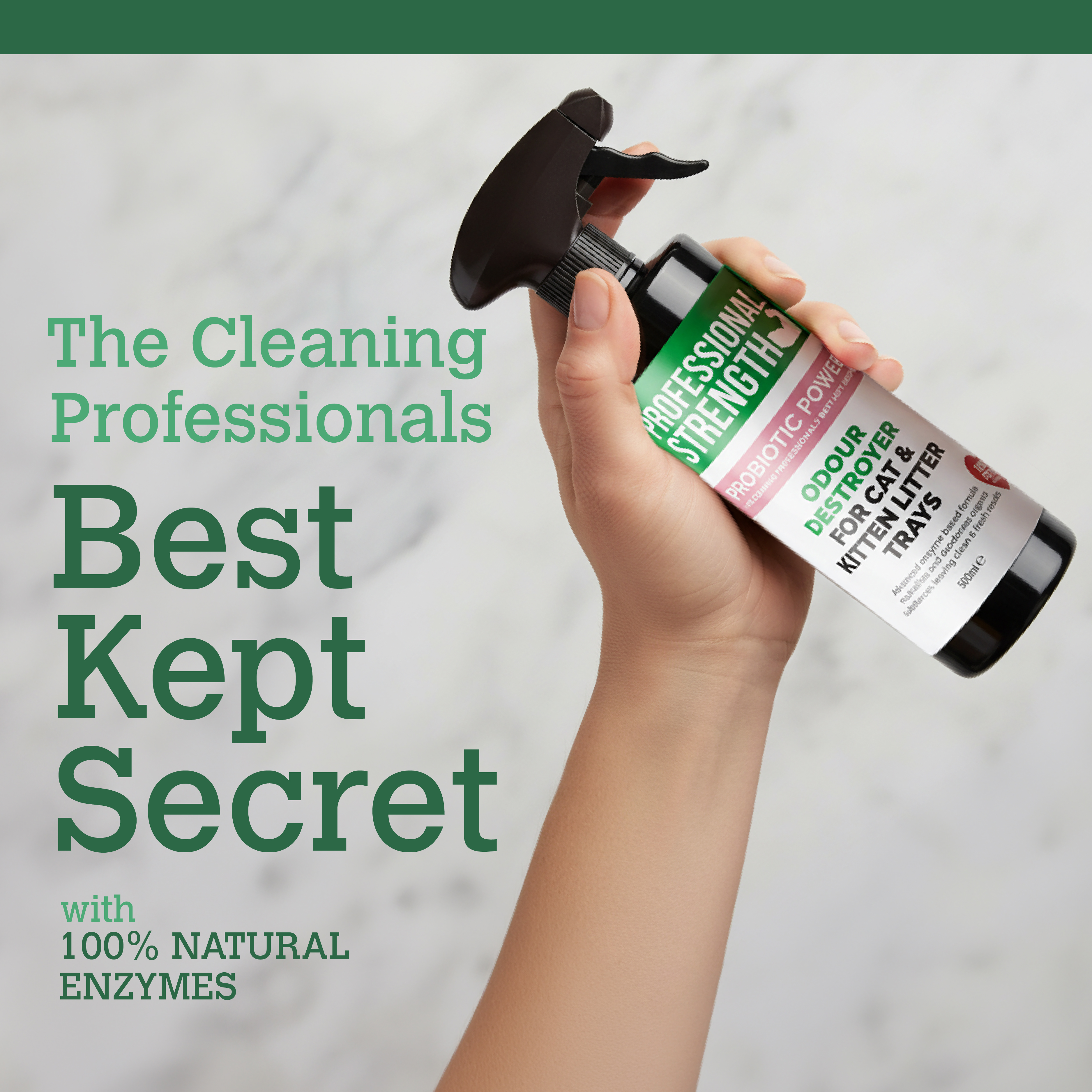 Professional Strength Probiotic Cat Litter Odour Destroyer