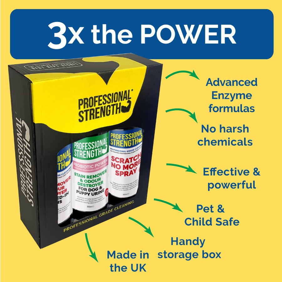 Professional Strength Dog & Puppy Urine Stain Remover & Odour Destroyer