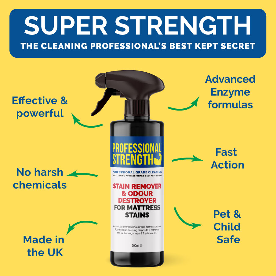 Professional Strength Mattress Stain Remover & Odour Destroyer