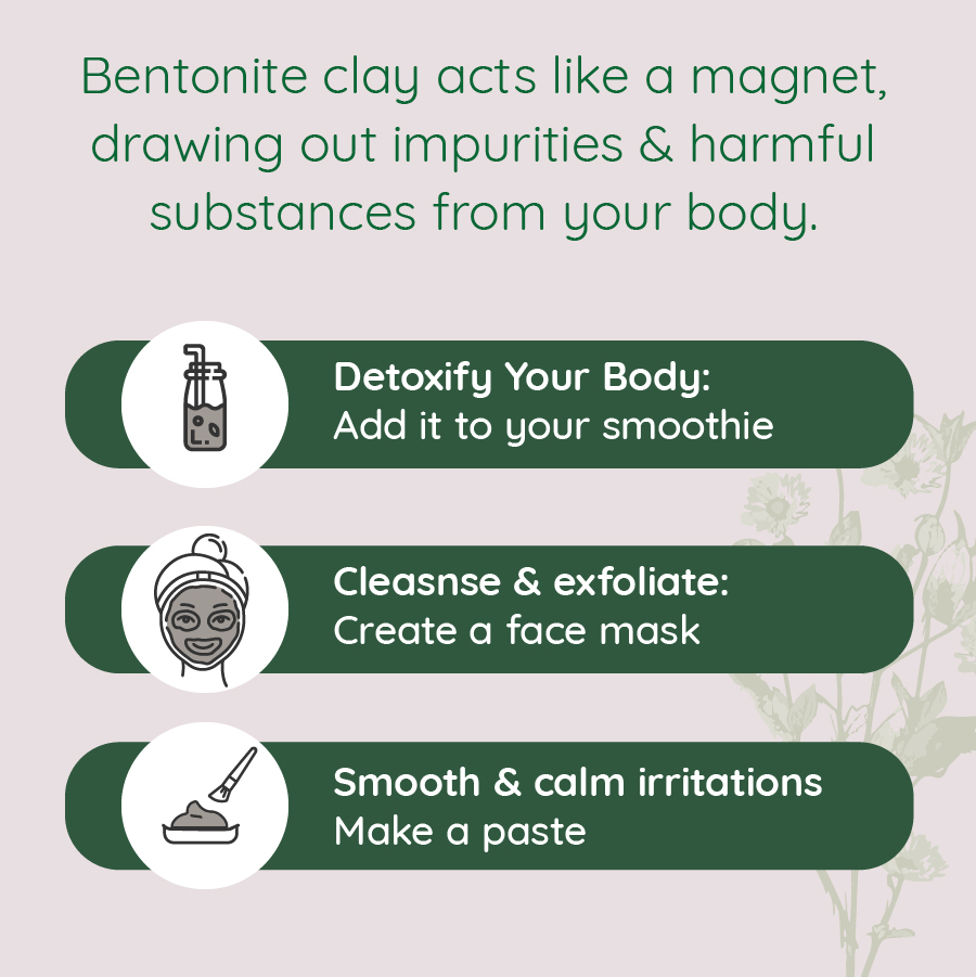 Herbalistic Bentonite Clay Powder Food Grade 300g