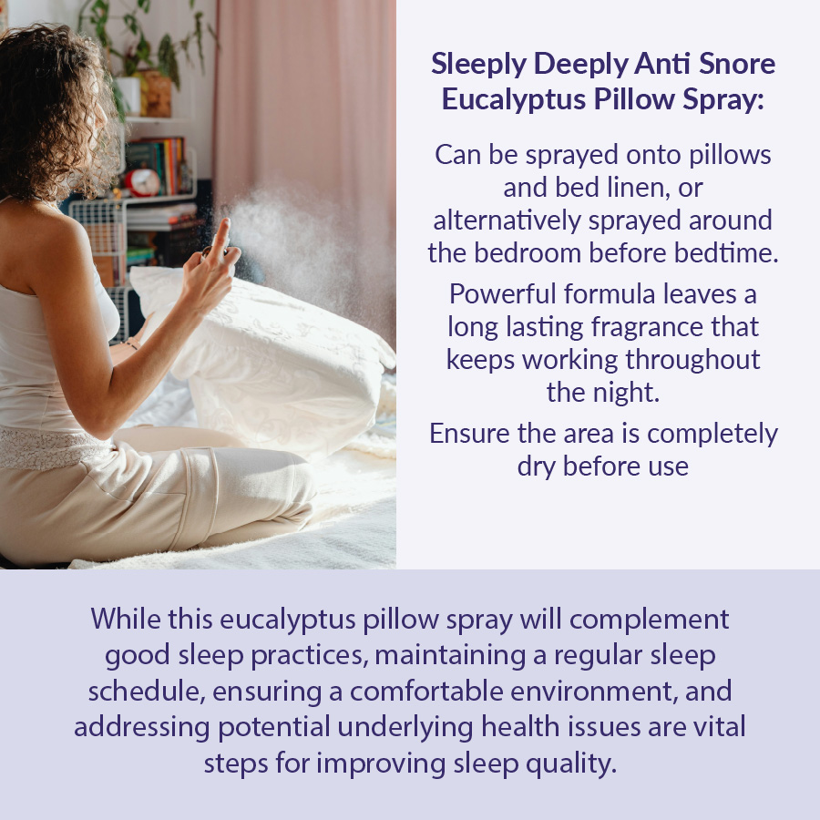 Sleeply Deeply Anti Snore Eucalyptus Pillow Spray