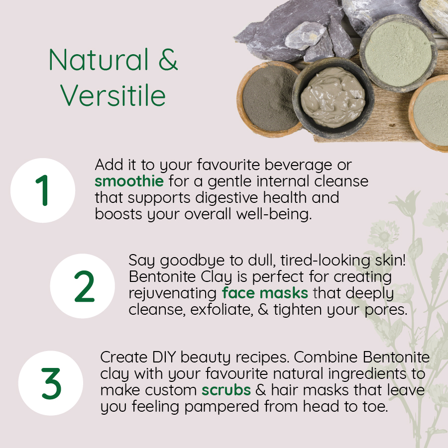 Herbalistic Bentonite Clay Powder Food Grade 300g