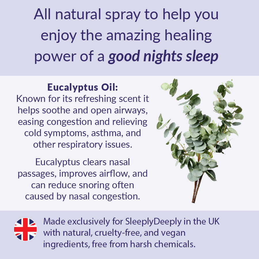Sleeply Deeply Anti Snore Eucalyptus Pillow Spray