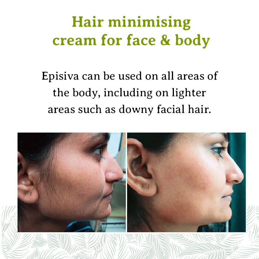 Hair Reducing Cream for Face & Body by Episiva