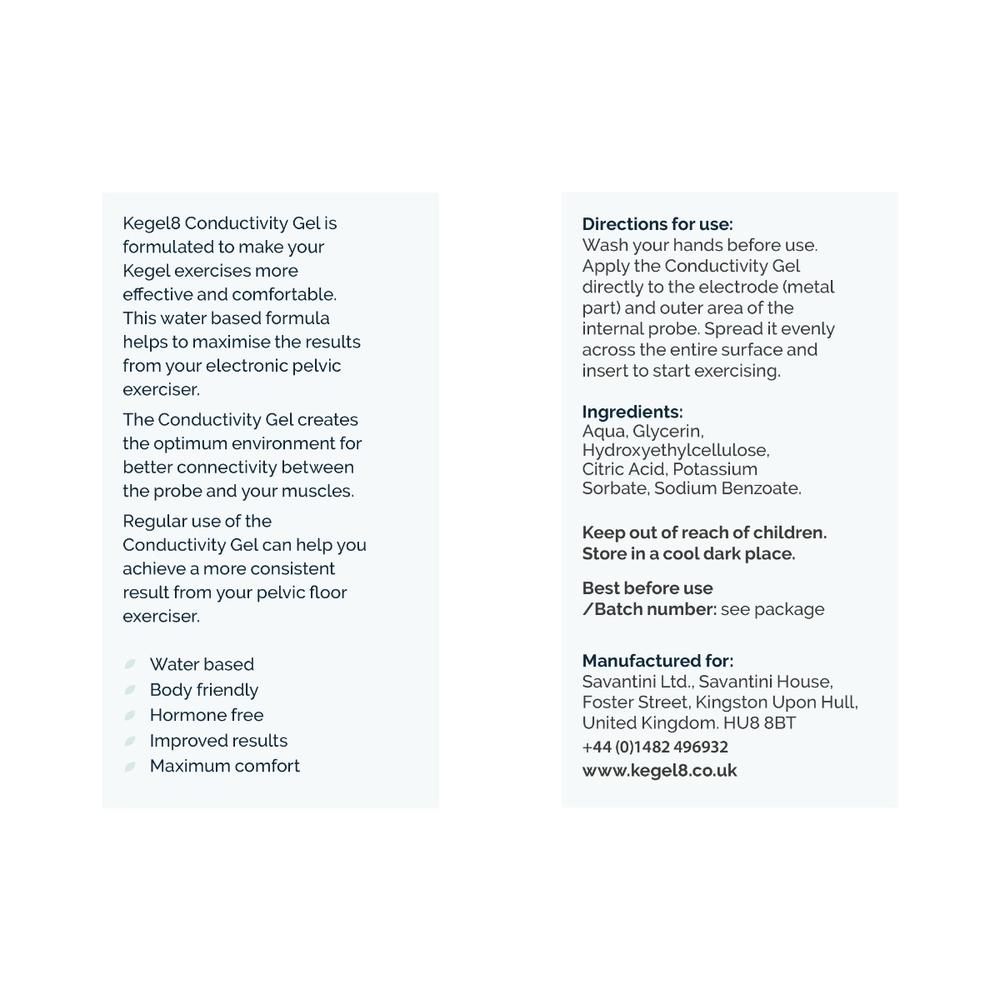 Kegel8 Conductivity Gel and Care Pack