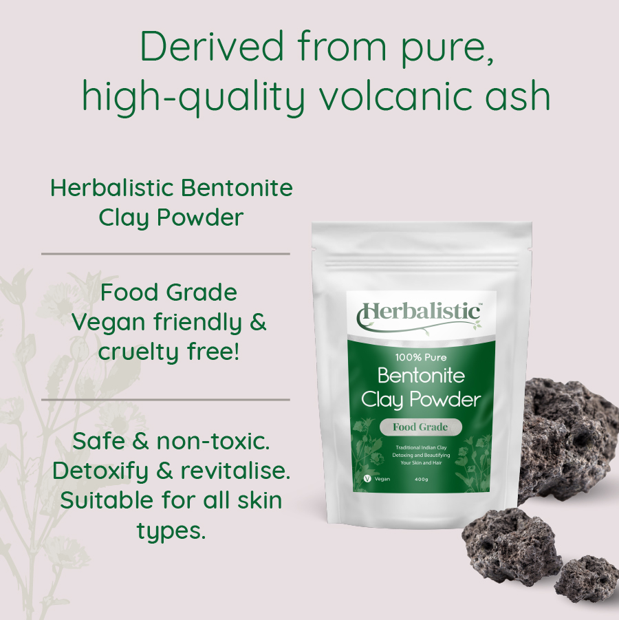 Herbalistic Bentonite Clay Powder Food Grade 300g