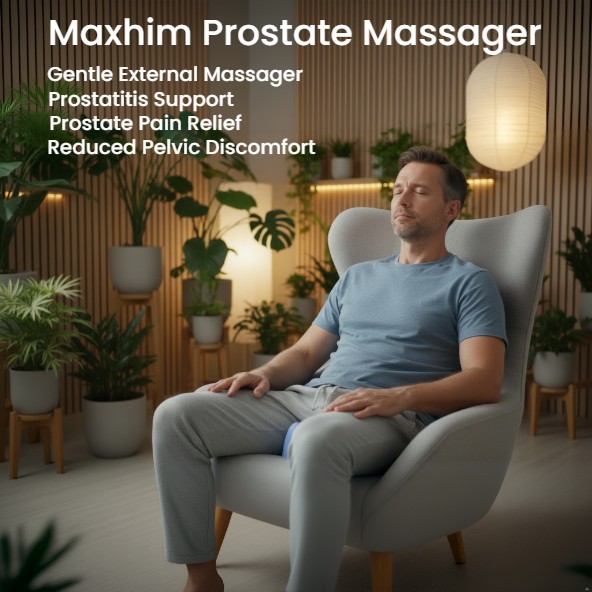 Maxhim Prostate Cradle External Massager for Prostate Pain & Prostatitis
