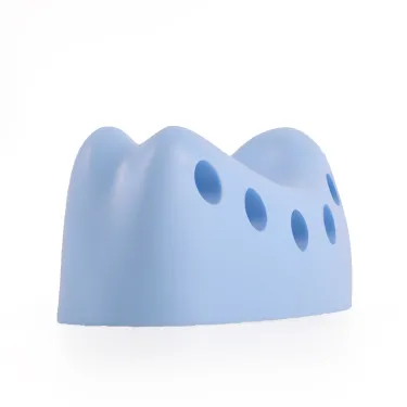 Maxhim Prostate Cradle in light blue, designed to support prostate massage, perineal pressure relief, pelvic floor relaxation and improved men’s pelvic health and wellbeing. Stressnomore.