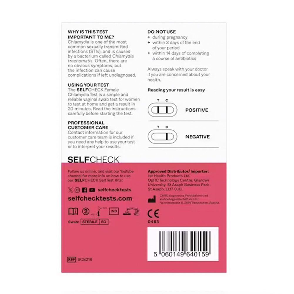 SELFCheck Female Chlamydia Test