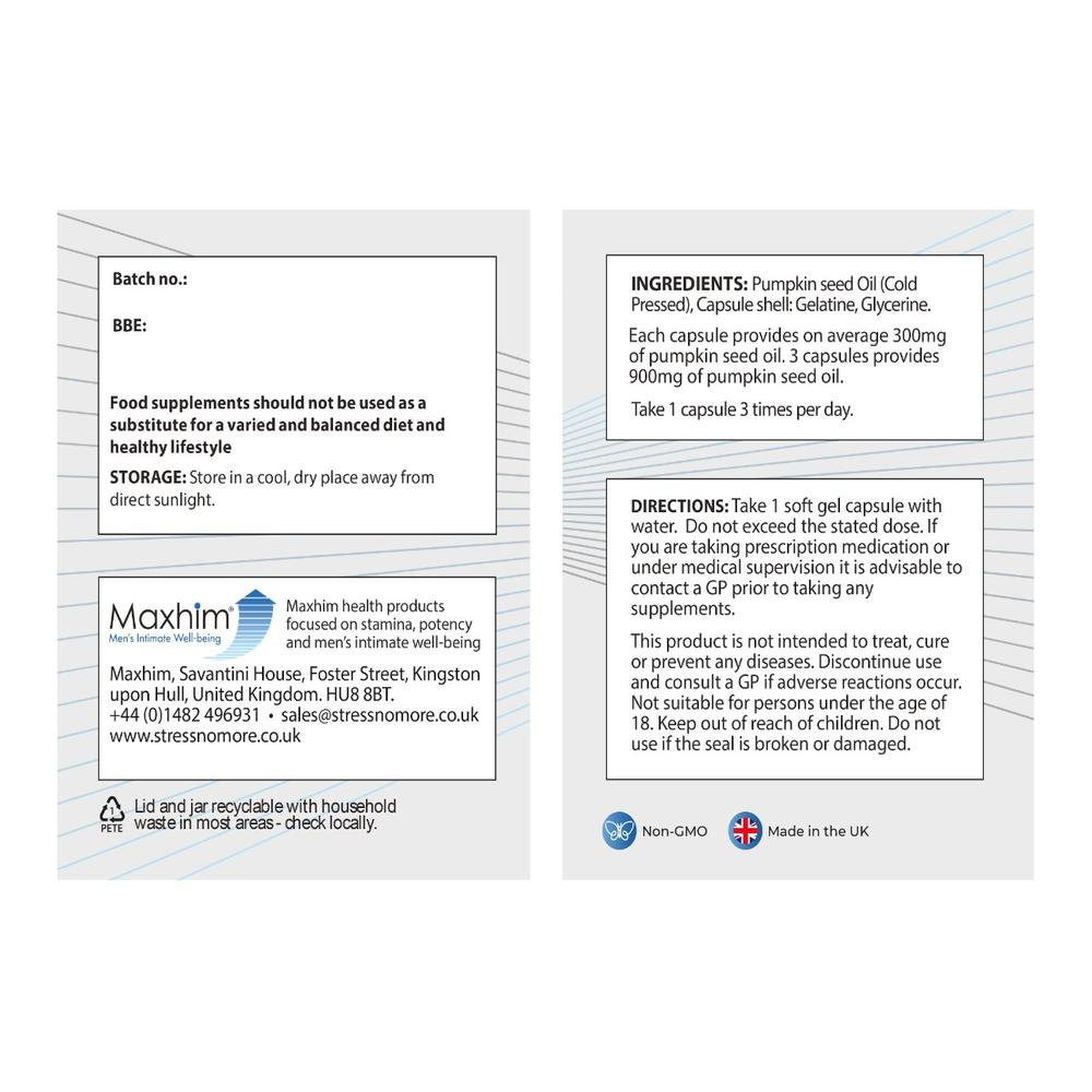 Maxhim Prostate Enlargement Relief Supplement 2