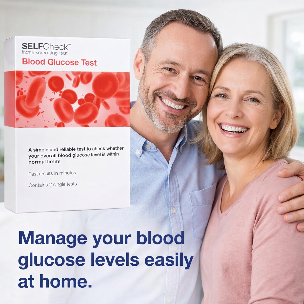 SELFCheck Blood Glucose Level Pack of 2 Tests