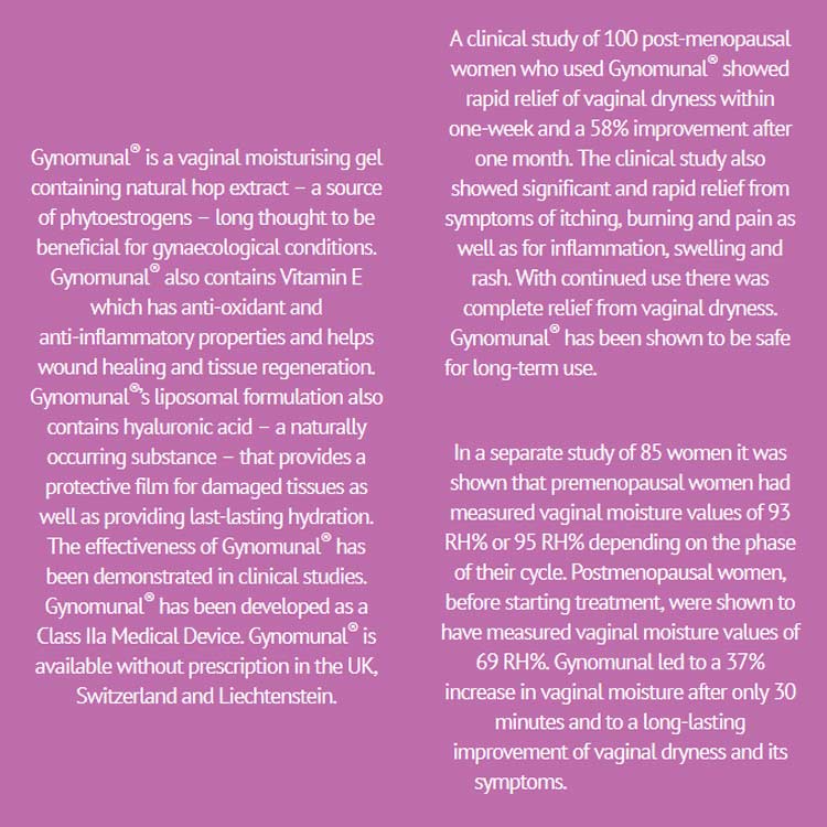 Gynomunal Vaginal Moisturising Gel for Menopause 7