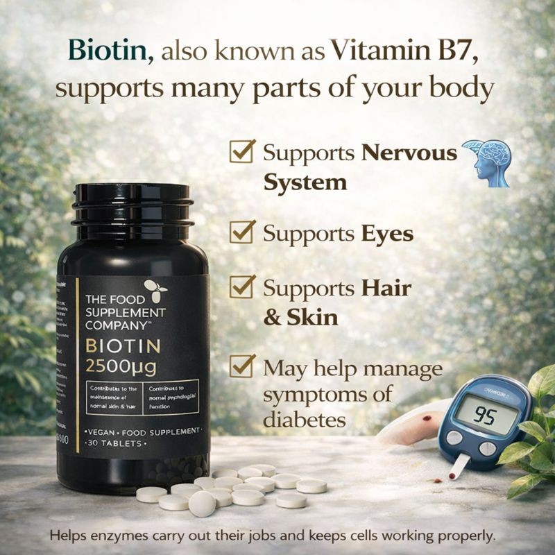 The Food Supplement Company Biotin Tablets 2500μg
