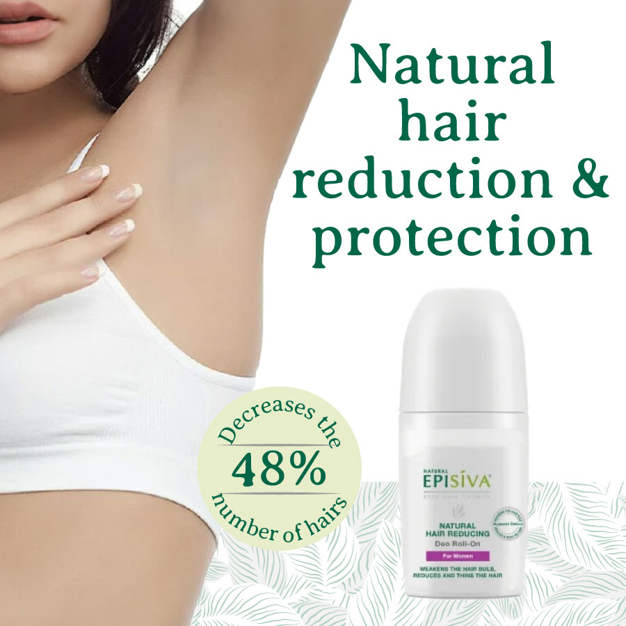 Episiva Natural Hair Reducing Roll On Deodorant - For Women