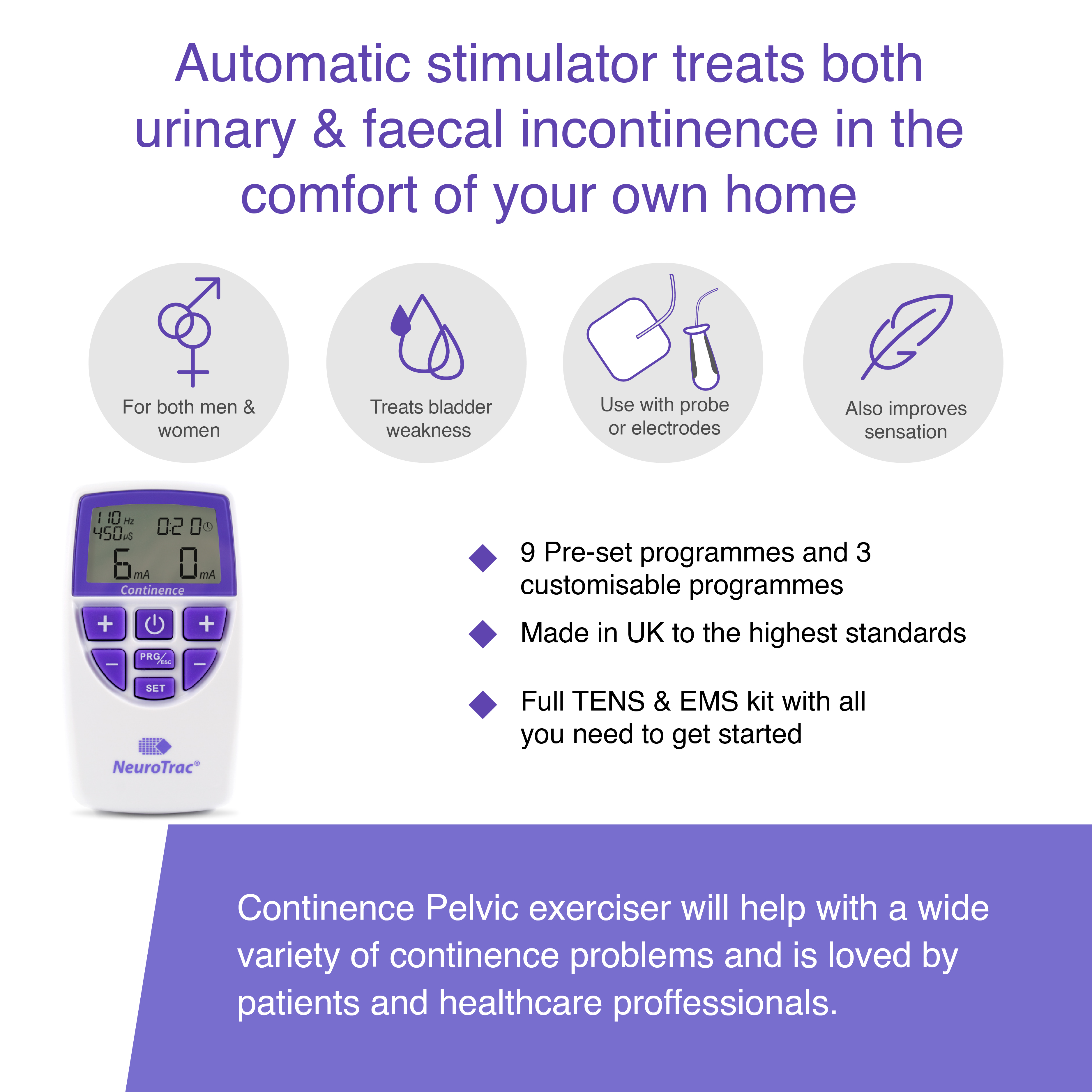 NeuroTrac Continence Pelvic Exerciser