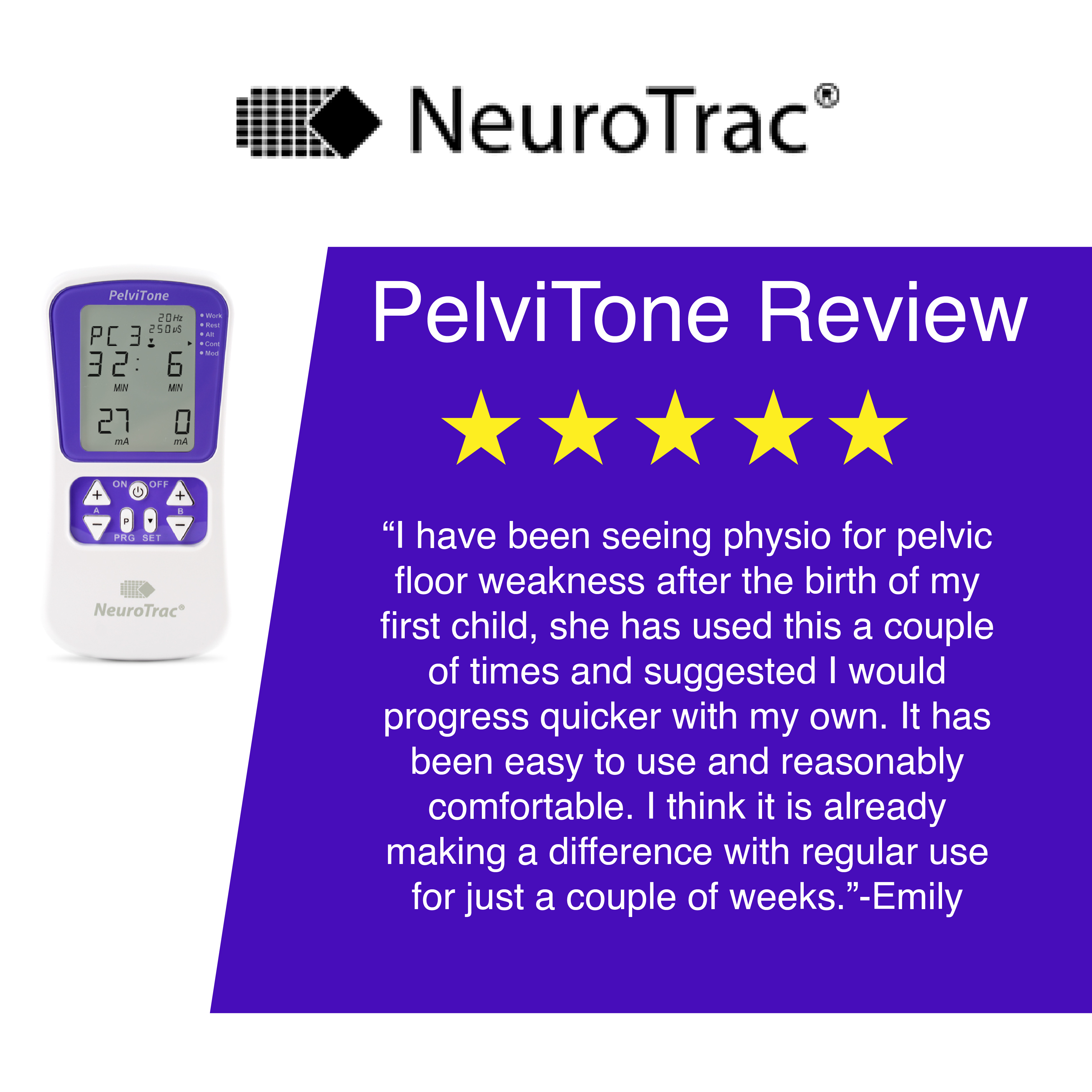 NeuroTrac PelviTone Pelvic Exerciser