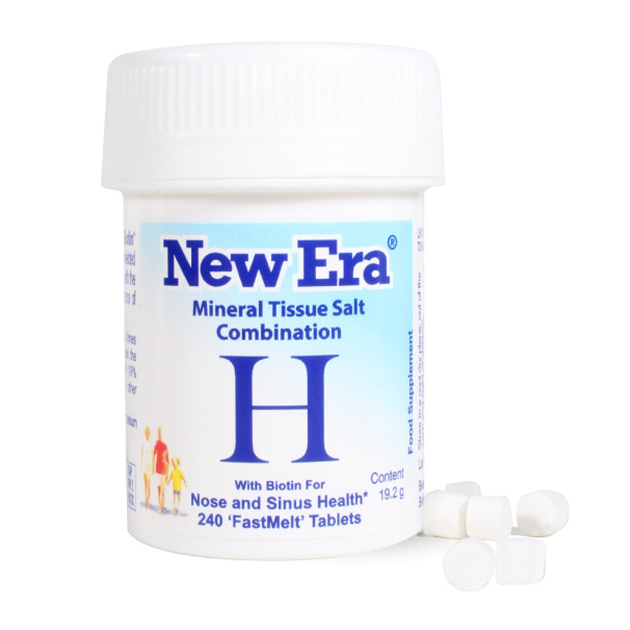 New Era Mineral Cell Salt Combination H Nose & Sinus Health 240 Tablets