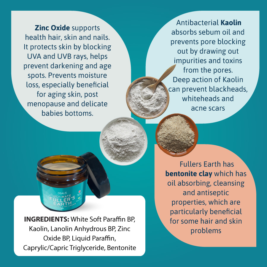 Osalis Ultimate Fullers Earth Zinc Oxide Cream