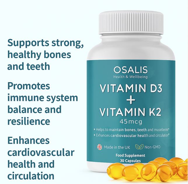Osalis Vitamin D3 & K2 Supplement