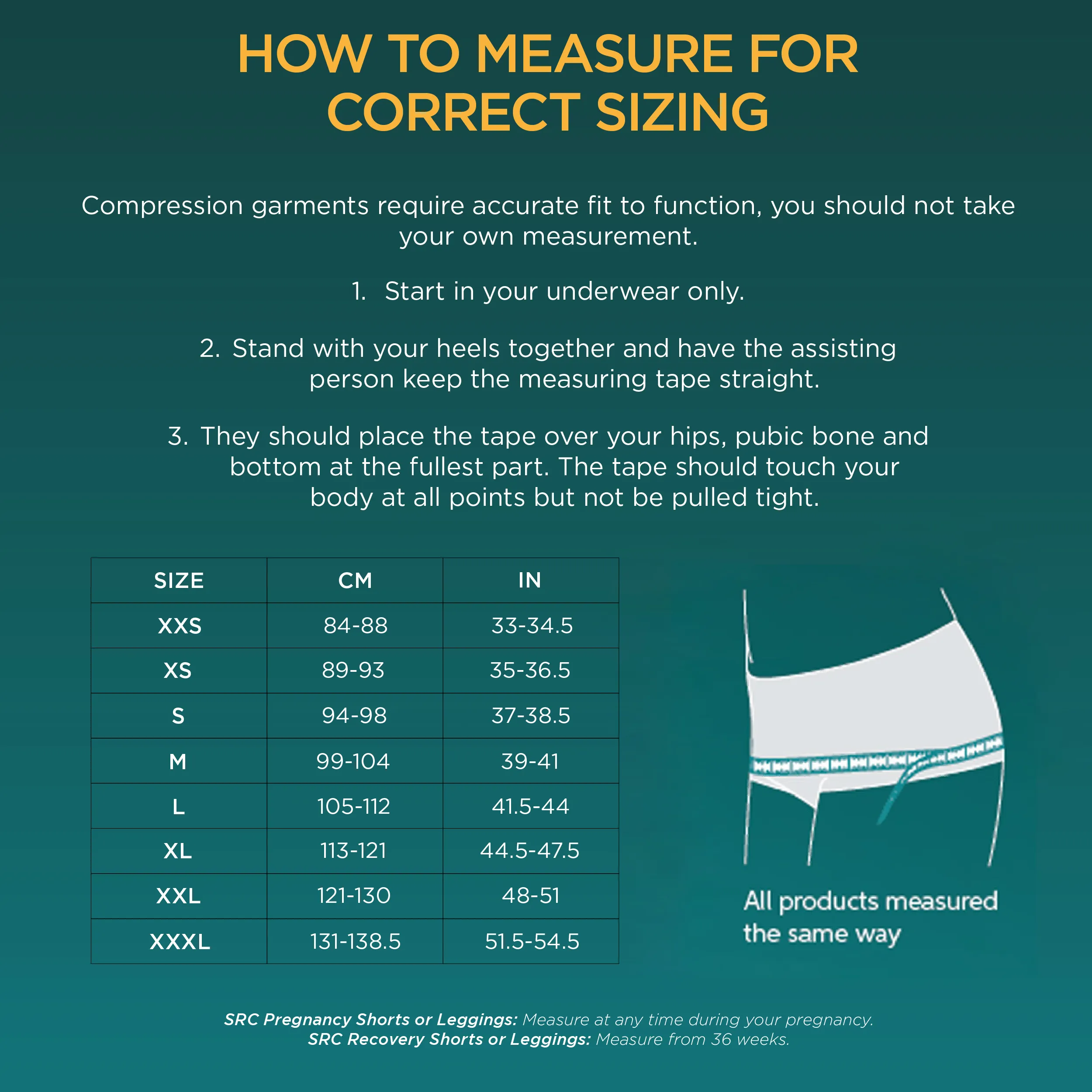 SRC Health Restore Incontinence & Prolapse Support Shorts