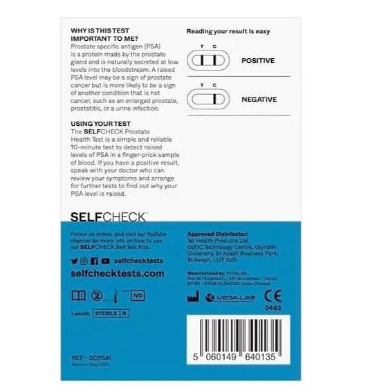 SELFCheck Prostate Health Test PSA Home Screening