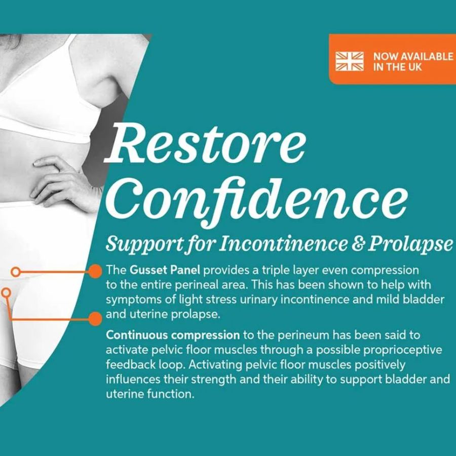Bladder Compression Guide SRC Health Restore Incontinence and Prolapse Compression Shorts