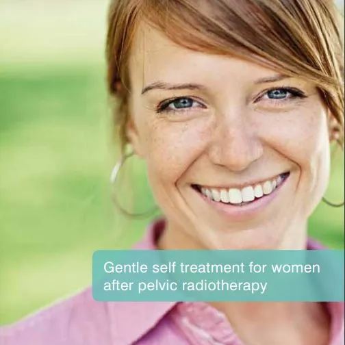 ASmiling adult woman outdoors in a natural setting, representing positive wellbeing and recovery, often used to illustrate gentle self-care and rehabilitation following pelvic health treatment. Amielle Care Vaginal Dilator Set with Optilube Lubricant