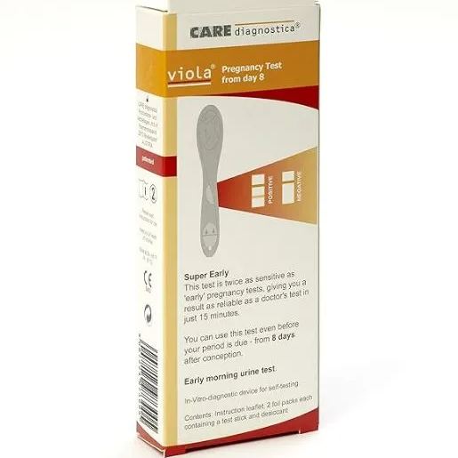 Care Diagnostica Viola Super Early Pregnancy Test from day 8 (2 in pack)