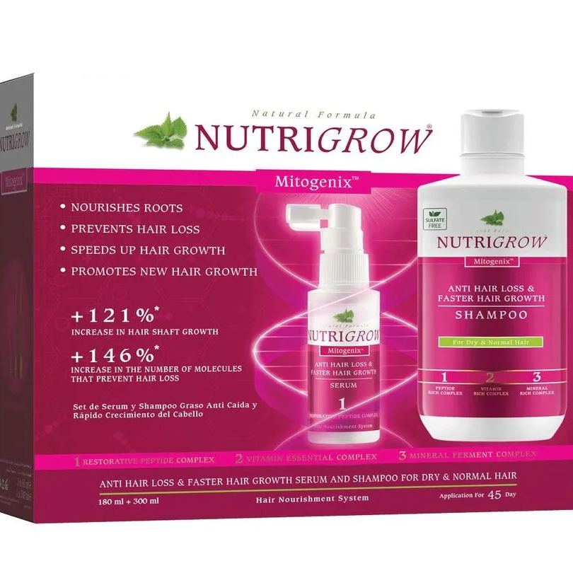 Nutrigrow Hair Nourishment System Serum & Shampoo