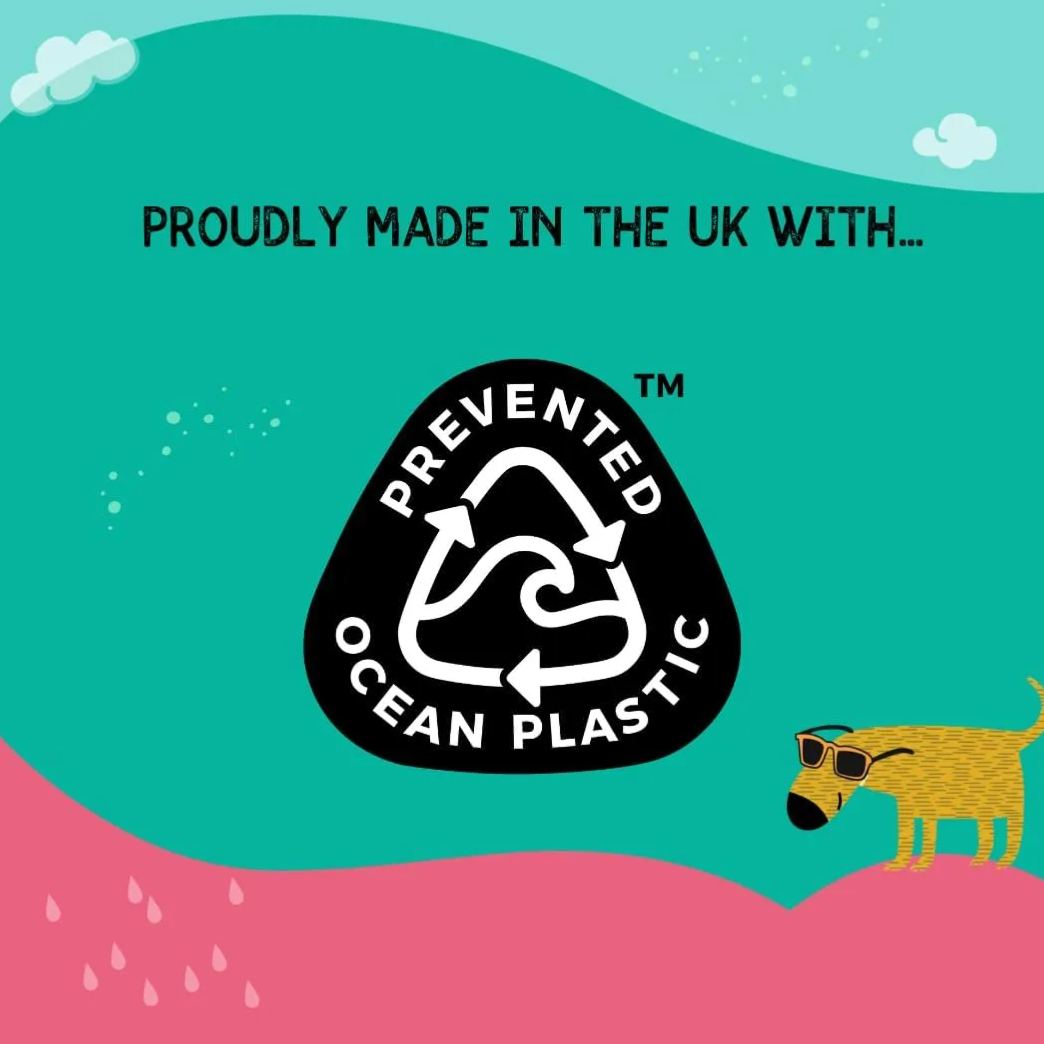 Proudly made in the UK, Nilaqua Pets Poop Shampoo uses Prevented Ocean Plastic™ packaging. This eco-friendly, waterless dog shampoo removes fox poo and badger mess while supporting sustainability and cleaner oceans.