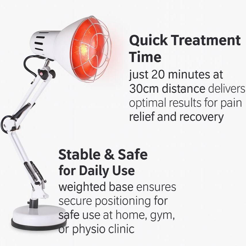 Osalis Health and Fitness Adjustable Infrared Therapy Lamp - 150W