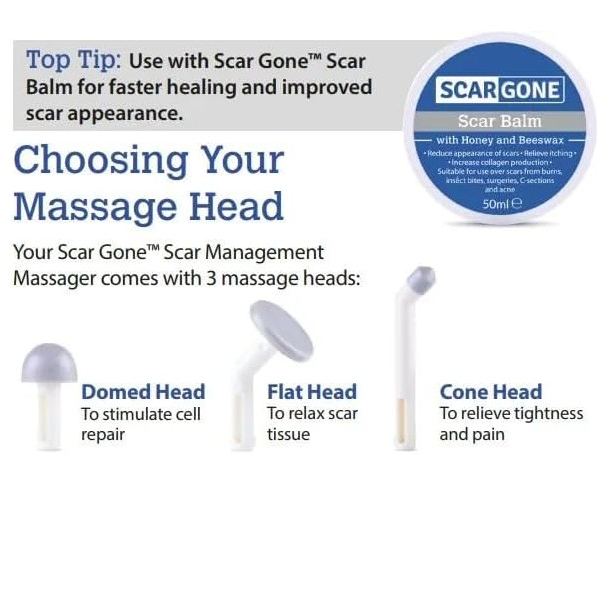 ScarGone Scar Management Massager Replacement Massage Heads