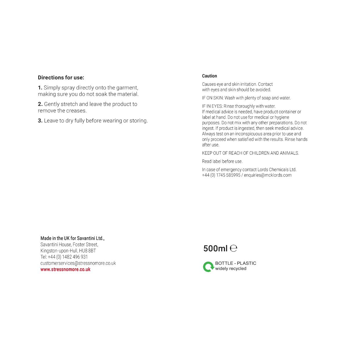 Professional Strength Crease Release Clothing Freshener 4