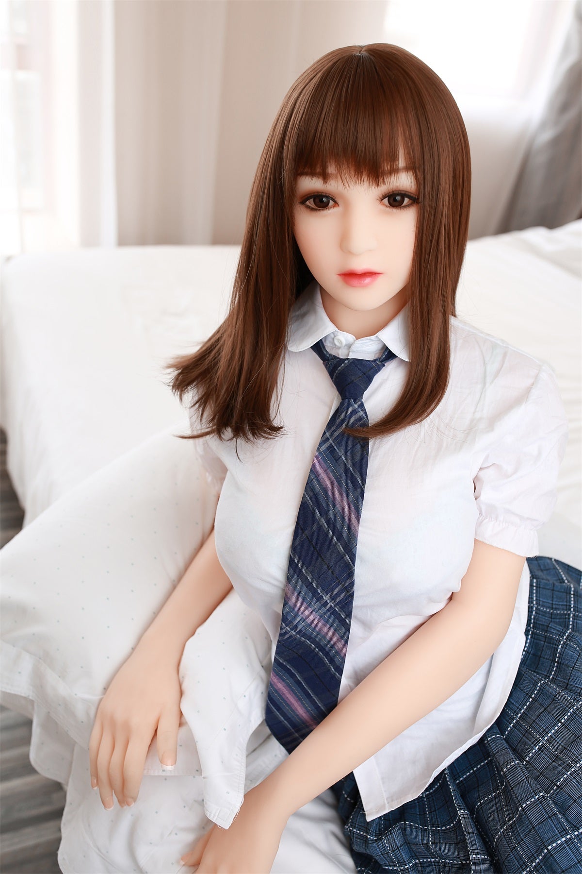 Cara - 5ft2 (158cm)  Ultra Realistic Student Style Cute Sex Doll With Long Straight Hair