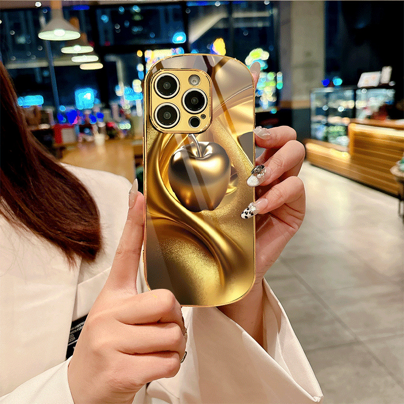 Csúcskategóriás, új, személyre szabott sivatagi arany teljes képernyős mobiltelefon védőtok, prémium minőség!