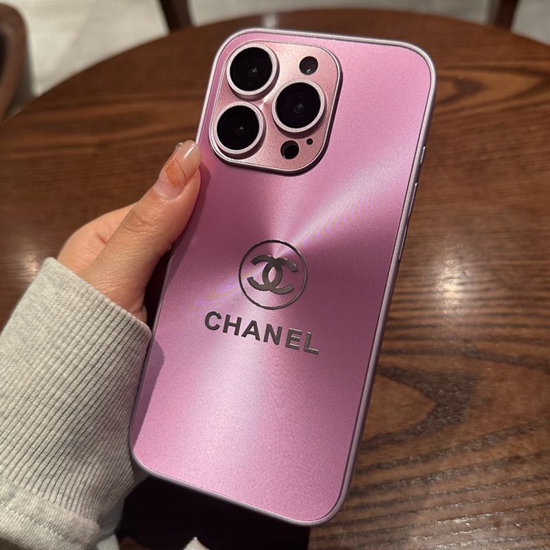 Metalowe logo marki CHANEL Etui na telefon Apple, all-inclusive high-end, tekstura tytanu, super!