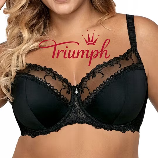 Triumph® 4 sztuki💖50% taniej✨2026 Nowy stylowy koronkowy du?y biustonosz z regulowanym paskiem na rami?[65A-120H]