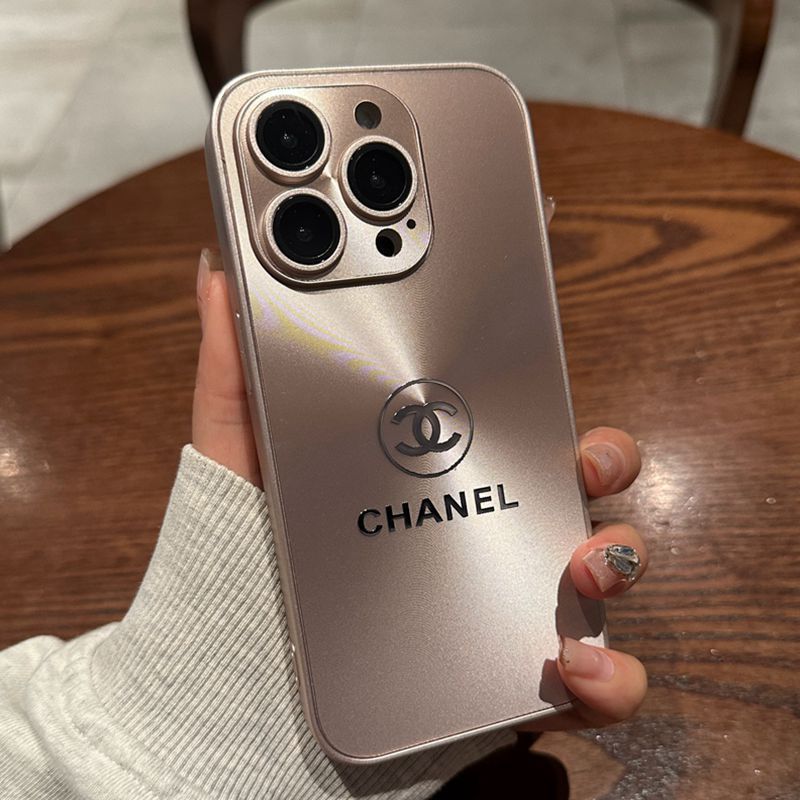 Metalowe logo marki CHANEL Etui na telefon Apple, all-inclusive high-end, tekstura tytanu, super!