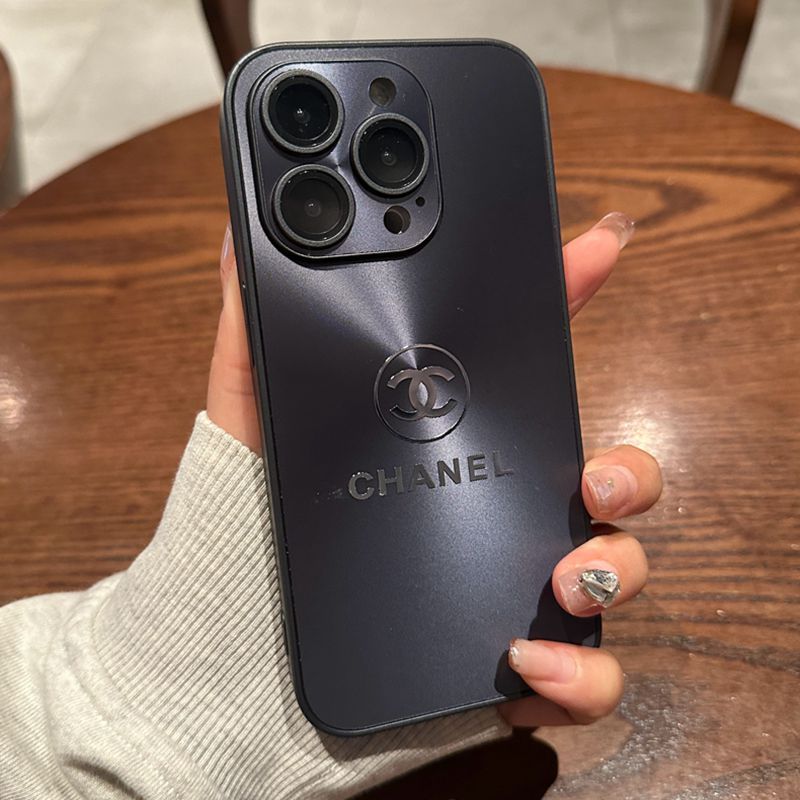 Metalowe logo marki CHANEL Etui na telefon Apple, all-inclusive high-end, tekstura tytanu, super!