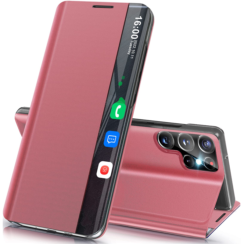 Kompatybilny z etui z okienkiem na smartfony Samsung serii S25/S24/S23/S22/S21