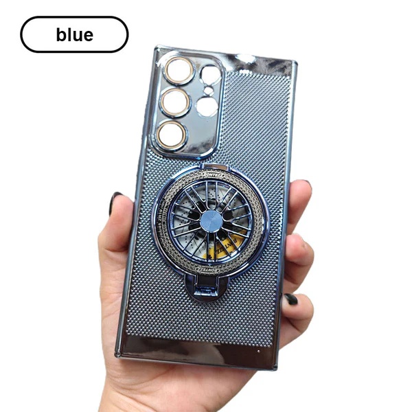 Eleganckie etui na telefon z rozpraszaniem ciepła i magnetycznym uchwytem żyroskopowym do Samsung S24-21, Note20