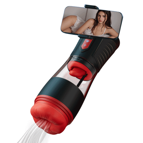 Kiss Mark - Męski masturbator ze słuchawkami, 9 trybów wibracji, 9 trybów ssania, 9 trybów rotacji